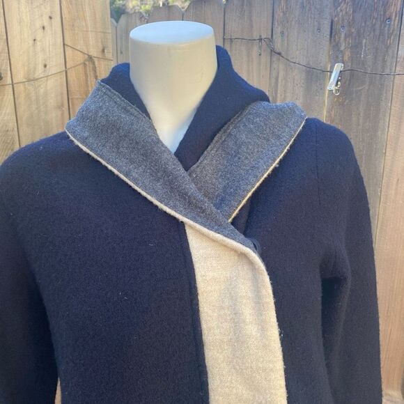 Anthropologie Rosie Neira Colorblock Boiled Wool Jacket size small - Picture 6 of 10